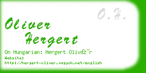 oliver hergert business card